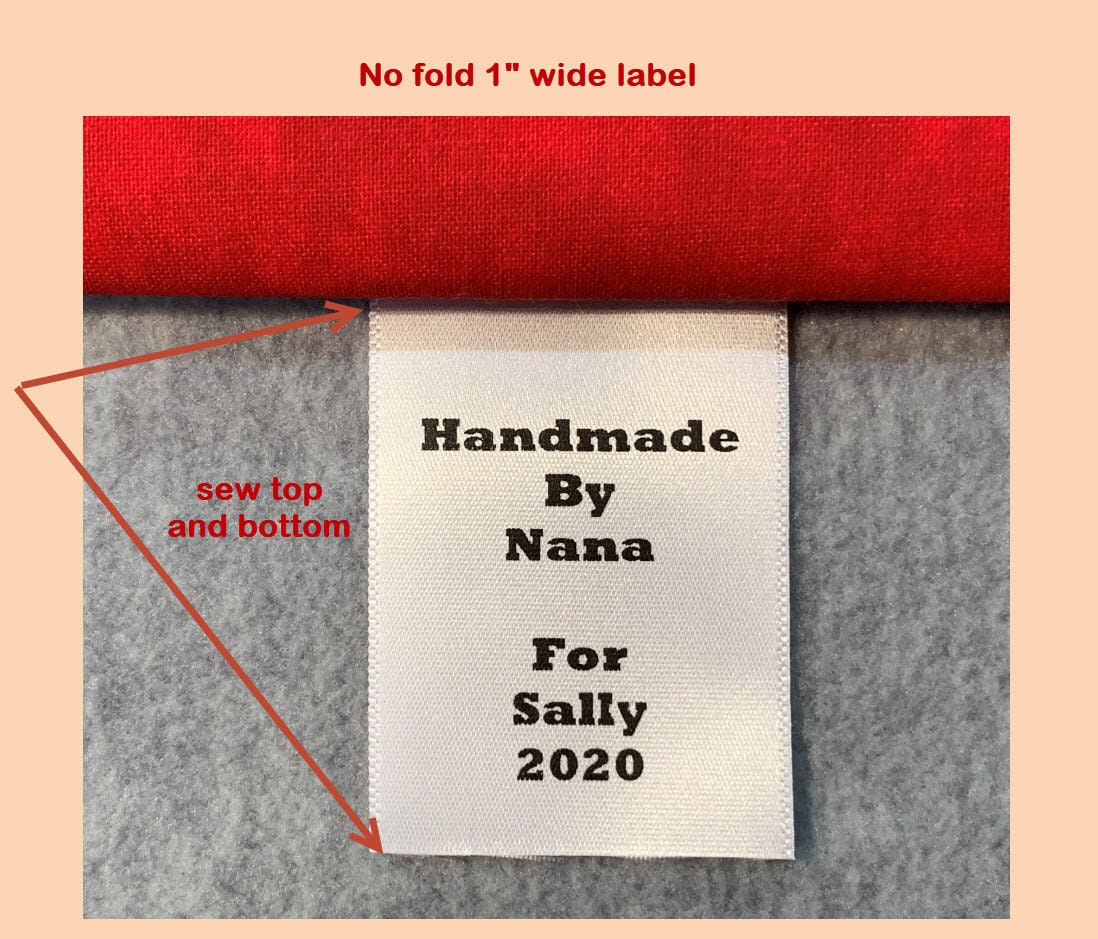 2000 Nylon DISCOUNT Custom Labels for Handmade Items PRECUT 