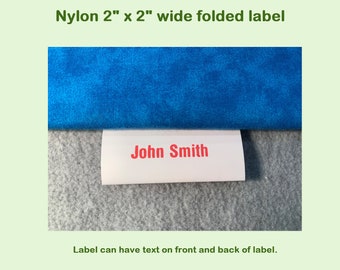 125 Satin Custom Labels for Handmade Items PRECUT FOLDED 