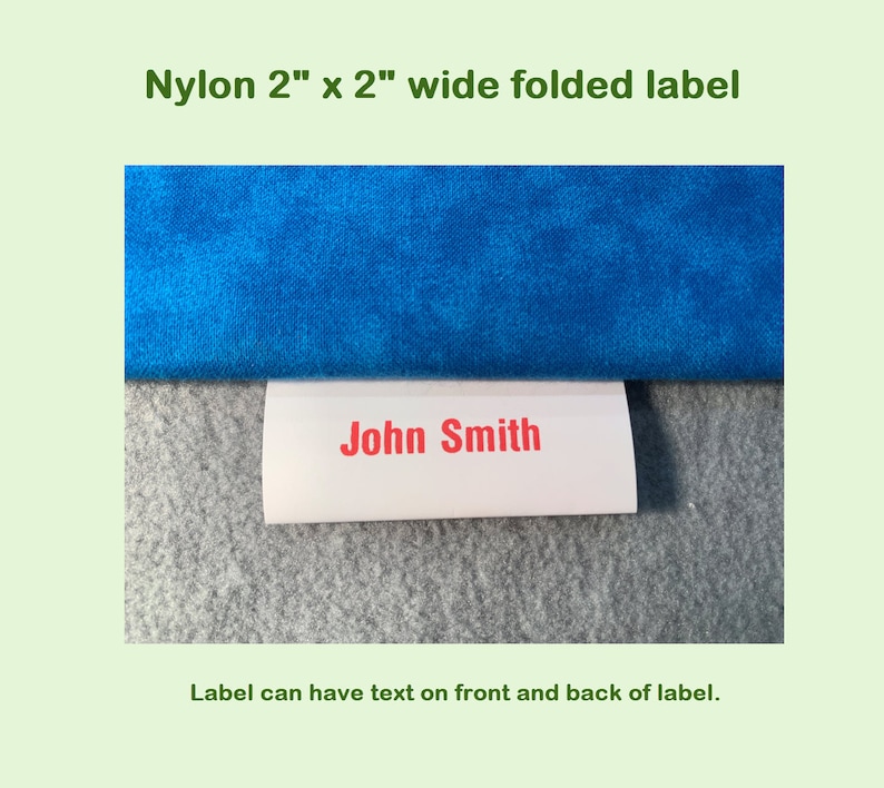 Made in USA Personalized,Clothing Garment Tags Free Shipping Style by TagsAreUs 50 Nylon Custom Labels For Handmade Items PRECUT FOLDED