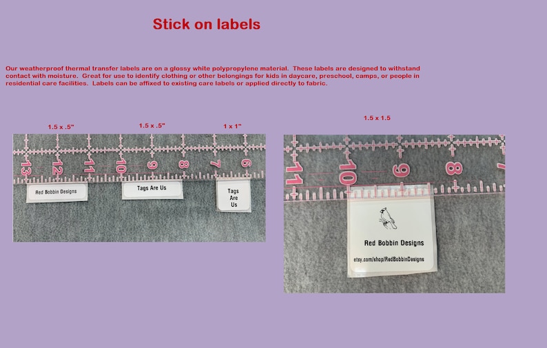 100 STICK ON Custom Labels For Handmade Items Perforated | Etsy