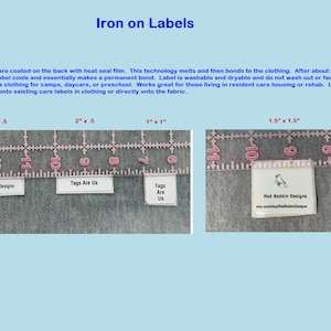 25 Custom Iron On Clothing Labels: Personalized Garment Tags