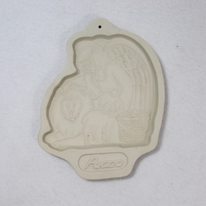 Vintage Longaberger Angel of Peace Pottery Cookie Mold 1993 Angel Series USA