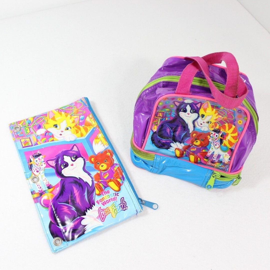 Vintage Lisa Frank Lunch Bag and Pencil Case Pouch for Binder - Etsy