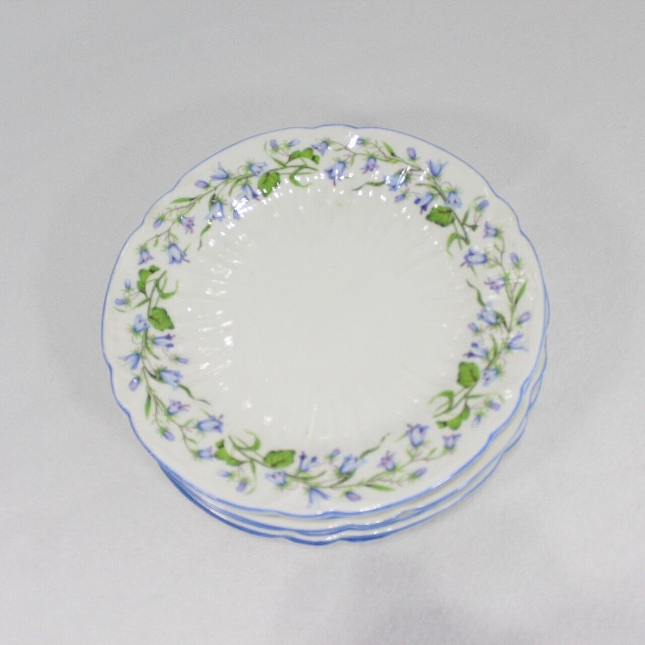 Shelley England Harebell Oleander Set of 6 Salad Plates 8 Fine Bone