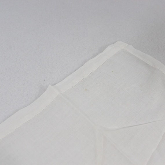 Vintage Embroidered Handkerchief White Dainty Bro… - image 4