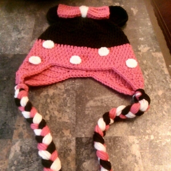 Bonnet Minnie fait main au crochet