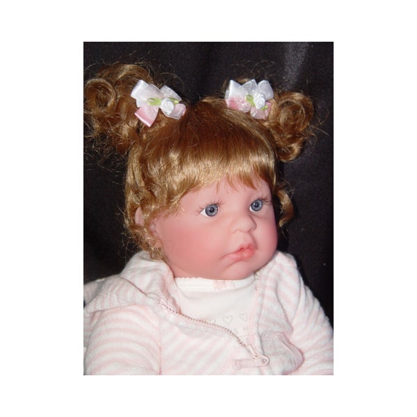 New Berenguer Cuddly Doll With Makeover 20 Inches Blue Eyes Blonde Pigtails