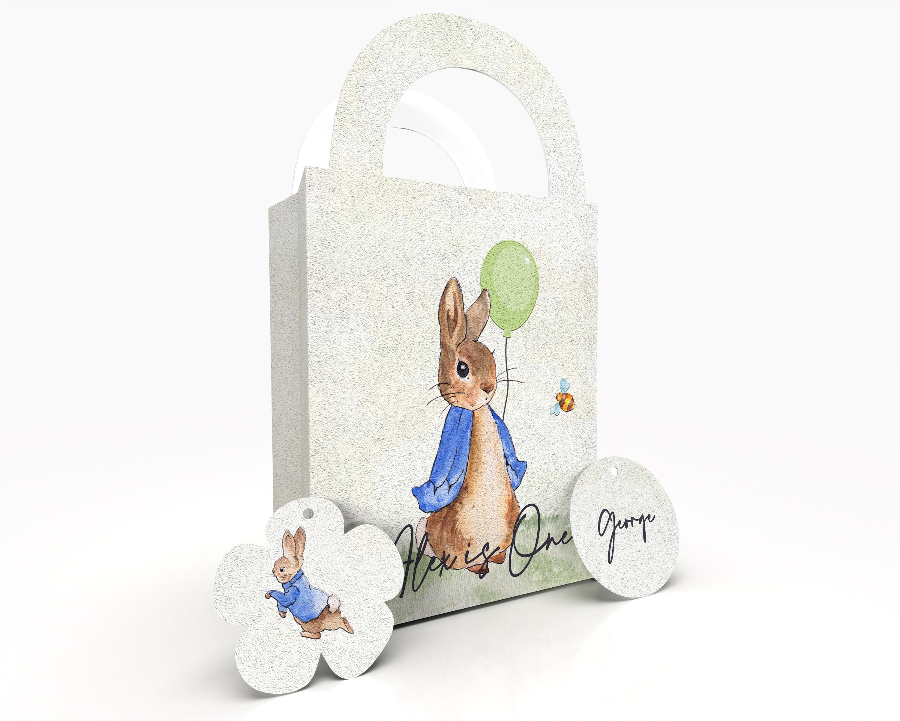 Personalised Peter Rabbit Gift Bag, Party Bag, Fully Customisable, Be…