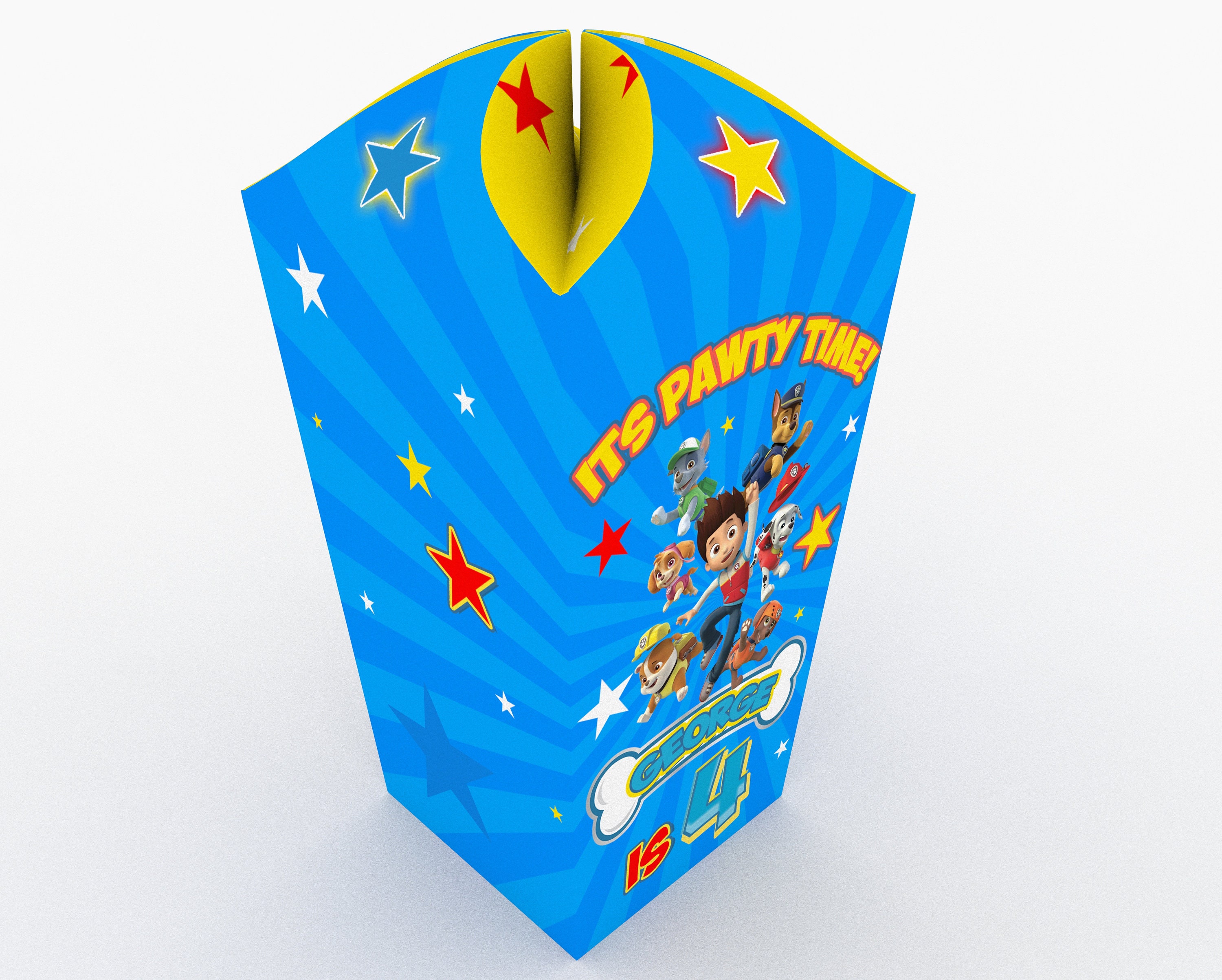 Personalised Paw Patrol Popcorn Box Party Box Supplied With Etsy Personalised Paw Patrol Popcorn Box Party Box Supplied With Etsy