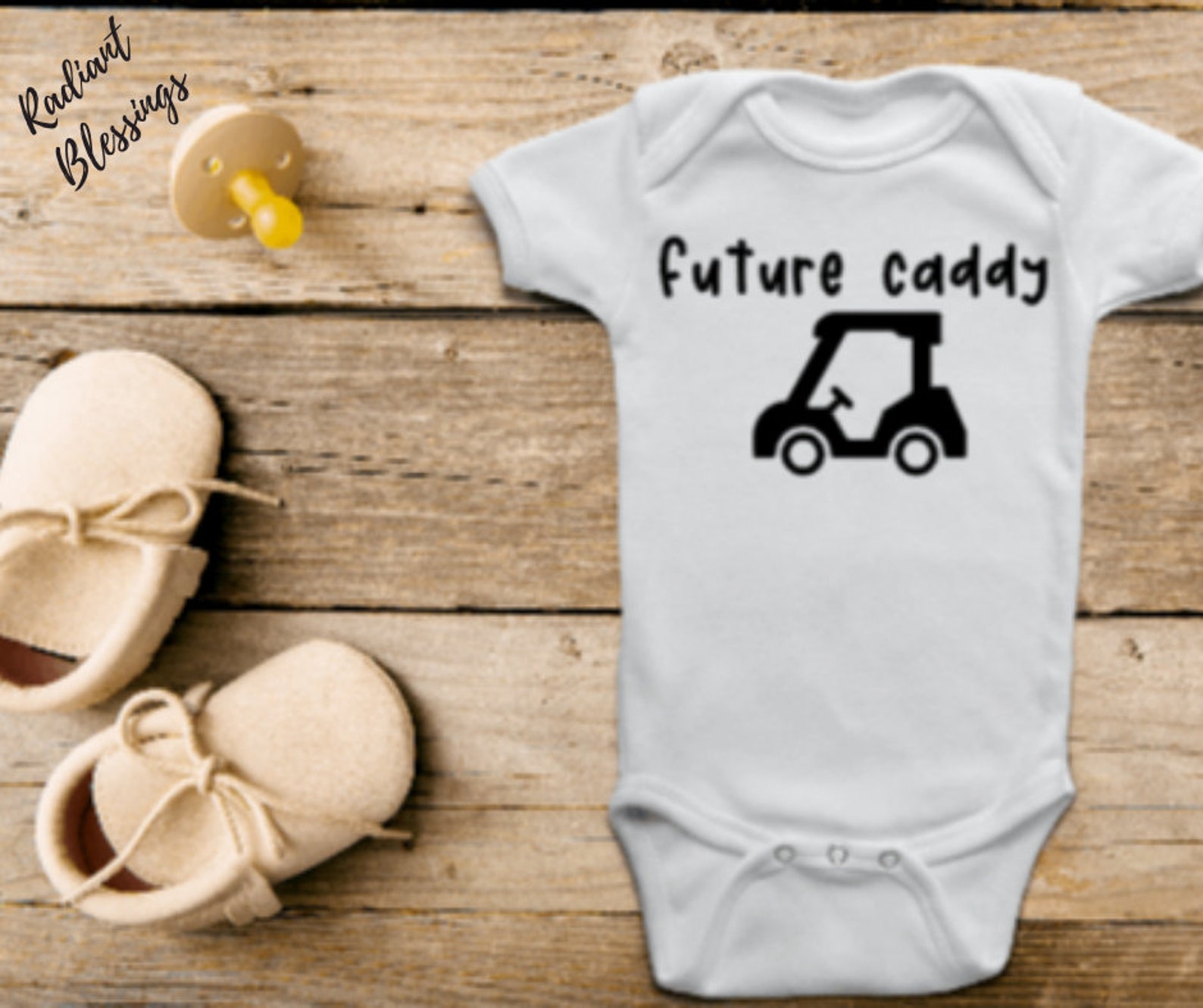 Future Caddy Baby Bib / Onesie® Golf Bib / Onesie® Caddy Bib / Onesie