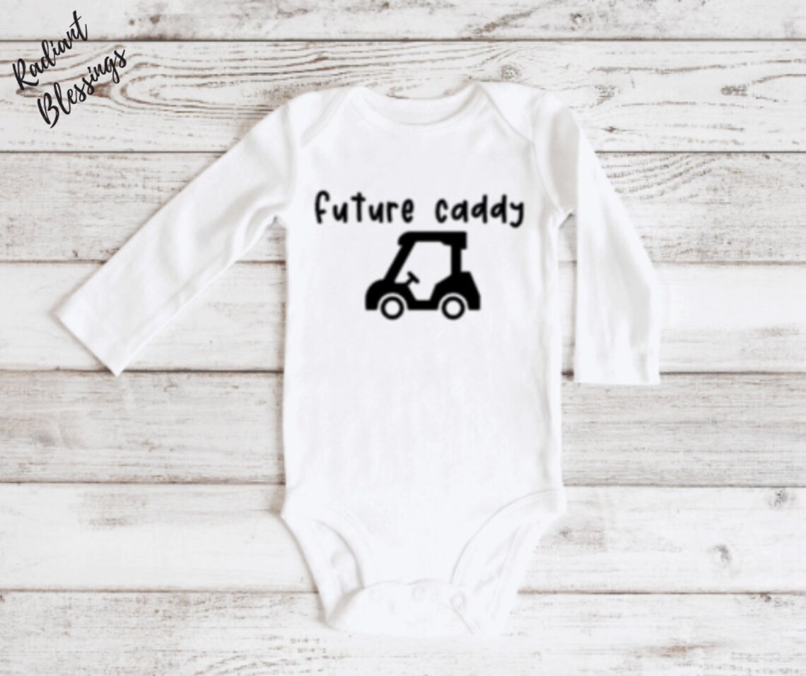 Future Caddy Baby Bib / Onesie® Golf Bib / Onesie® Caddy Bib / Onesie