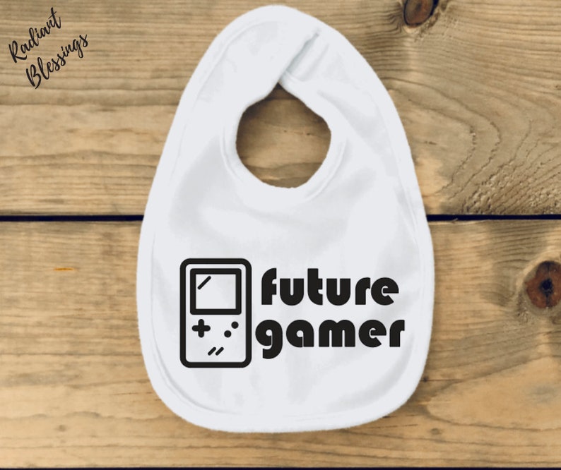 Future Gamer Baby Bib / Onesie® Video Game Bib / Onesie® Gamer Bib / Onesie® Gaming Bib / Onesie® image 3