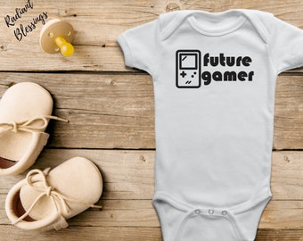 Future Gamer - Baby Bib / Onesie® | Video Game Bib / Onesie® | Gamer Bib / Onesie® | Gaming Bib / Onesie®