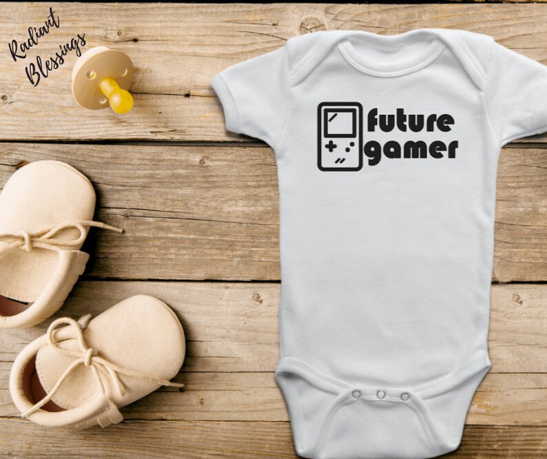 Future Gamer Baby Bib / Onesie® Video Game Bib / Onesie® Gamer Bib / Onesie® Gaming Bib / Onesie® image 1