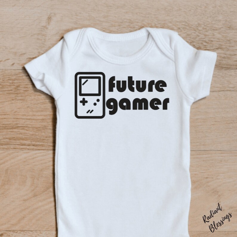 Future Gamer Baby Bib / Onesie® Video Game Bib / Onesie® Gamer Bib / Onesie® Gaming Bib / Onesie® image 4
