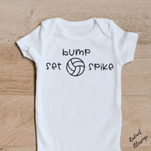 Bump Set Spike Baby Bib / Onesie® Volleyball Bib / Onesie® Sports Bib / Onesie® Volleyball Sports Bib / Onesie® image 4