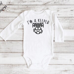 I'm a Keeper Baby Bib / Onesie® Soccer Bib / Onesie® Sports Bib / Onesie® Goalie Bib / Onesie® image 2