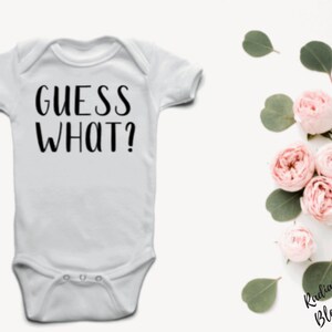 Guess What? Chicken Butt! - Baby Onesie® | Funny Onesie® | Animal Joke Onesie®| Chicken Onesie®