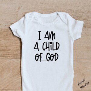 I am a child of God Baby Bib / Onesie® Cute Christian Bib / Onesie® Christian Bib / Onesie® image 4