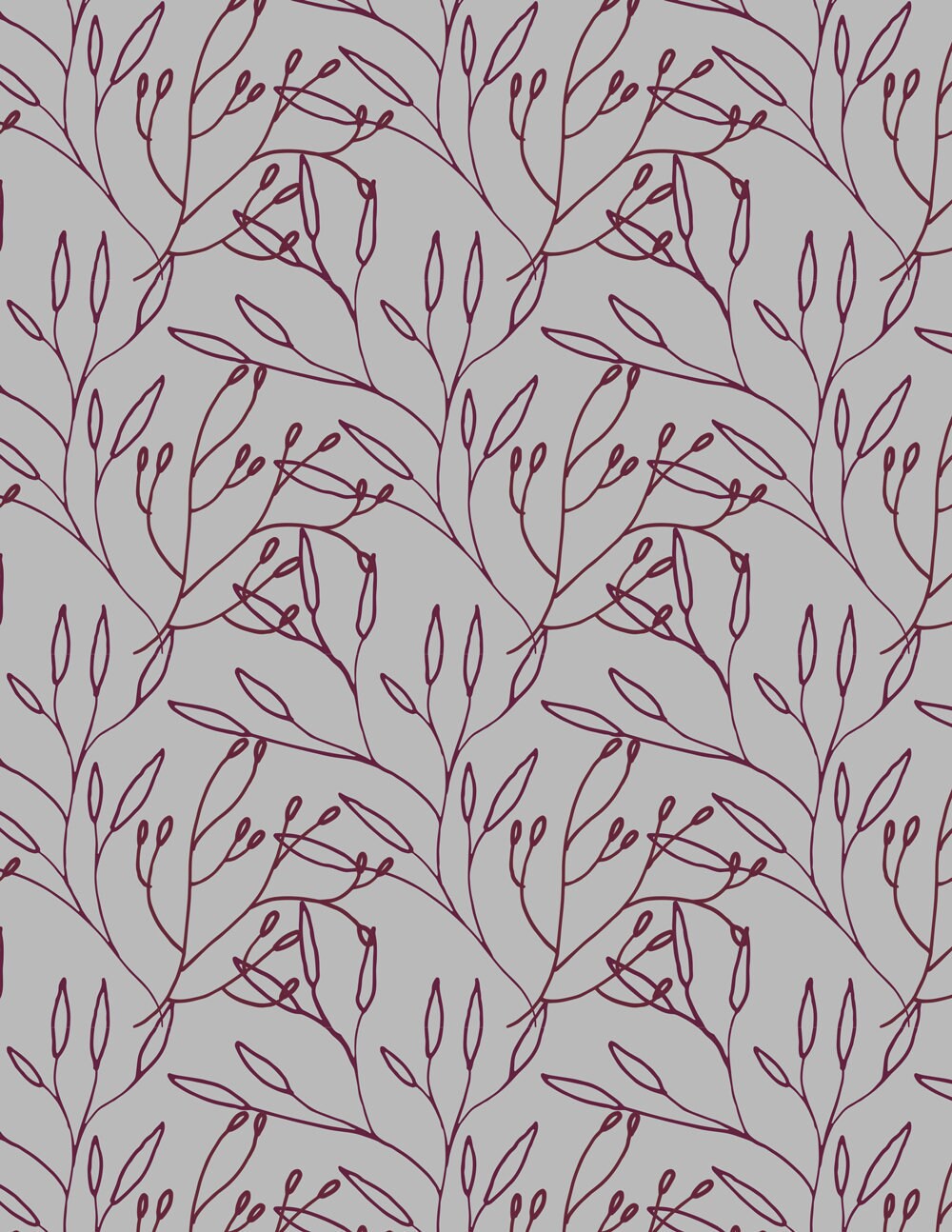 Lavender Branches Repeat Pattern Tile - Etsy