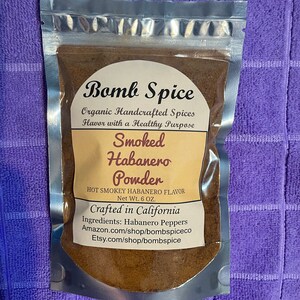 Smoked Habanero Powder 6 ounce bag