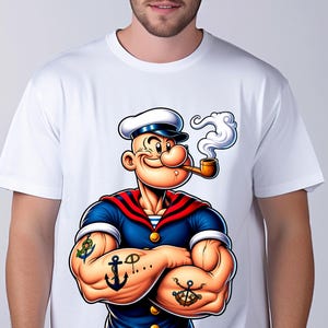 Popeye t shirt - Etsy 日本