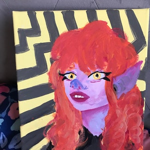 Goblin lady 8x10 painting