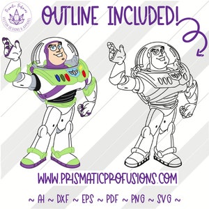Buzz Lightyear, Buzz Lightyear SVG, Buzz Lightyear Clipart Buzz Lightyear cut file, Buzz Lightyear Birthday