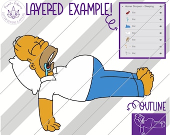 Die Simpsons, die Simpsons SVG, die Simpsons Clipart die Simpsons geschnitten Datei, die Simpsons Geburtstag