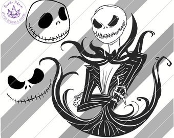 Jack Skellington, Jack Skellington SVG, Jack Skellington Clipart Jack Skellington geschnitten Datei, Jack Skellington Geburtstag