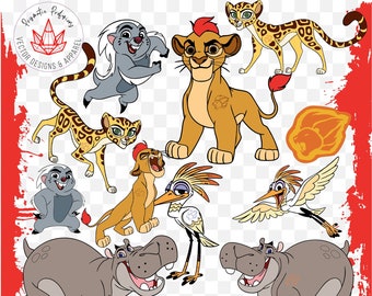Löwenwächter, Löwenwächter SVG, Löwengarde Clipart Lion Guard geschnitten Datei, Löwenwache Geburtstag