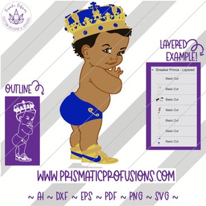 Royal Sneaker Prince, Royal Sneaker Prince SVG, Royal Sneaker Prince Clipart Royal Sneaker Prince cut file, Royal Sneaker Prince Birthday