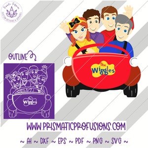 The Wiggles, The Wiggles SVG, The Wiggles Clipart The Wiggles cut file, The Wiggles Birthday