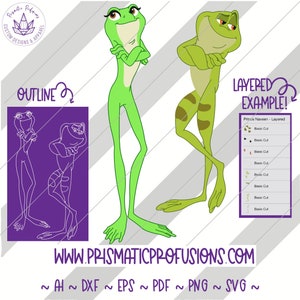 Princess and the Frog, Princess and the Frog SVG, Princess and the Frog Clipart Princess and the Frog cut file, Princess the Frog Birthday