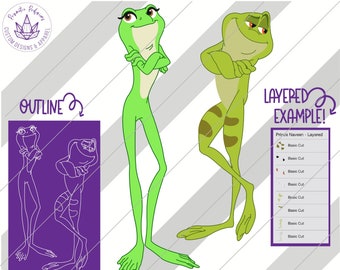 Princess and the Frog, Princess and the Frog SVG, Princess and the Frog Clipart Princess and the Frog cut file, Princess the Frog Birthday