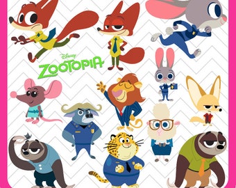 Zootopia, Zootopia SVG, Zootopia Clipart Zootopia cut file, Zootopia Birthday