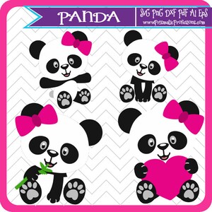 Panda Bear, Panda Bear SVG, Panda Bear Clipart Panda Bear cut bestand, Panda Bear Verjaardag