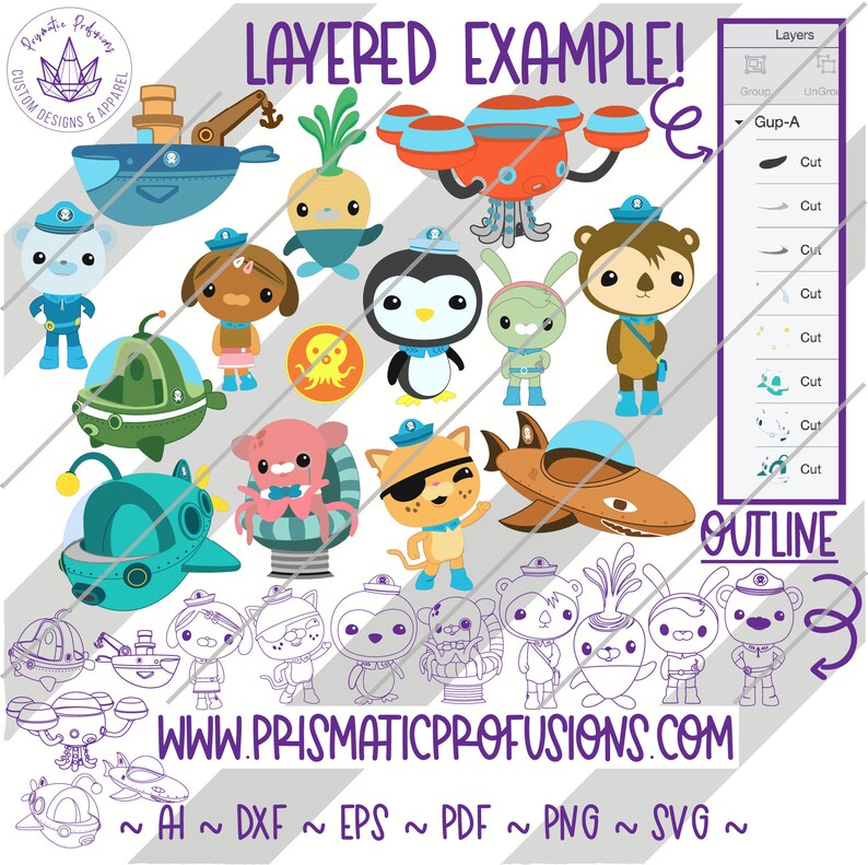 Download Octonauts Octonauts SVG Octonauts Clipart Octonauts cut | Etsy