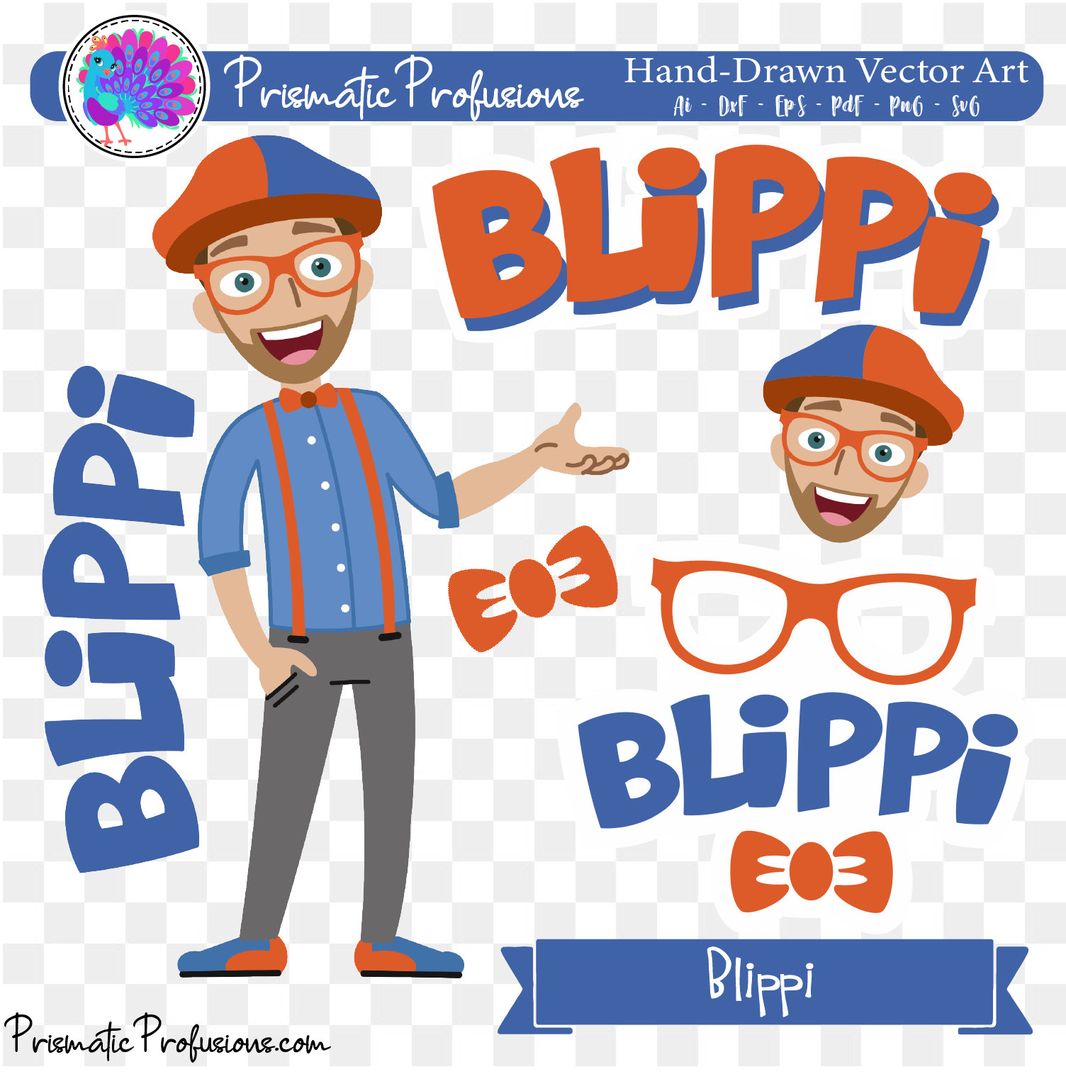cricut Blippi clipart Blippi svg silhouette file for cut Blippi logo svg Blippi svg