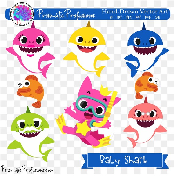 Download Baby Shark Baby Shark Svg Baby Shark Clipart Baby Shark Cut Etsy SVG, PNG, EPS, DXF File