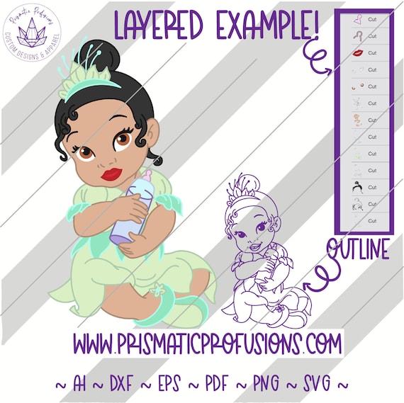 Download Baby Tiana Svg Cut File