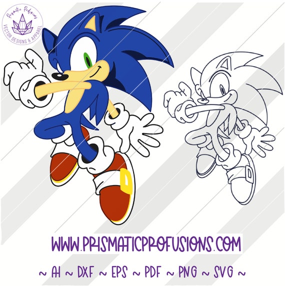 Super Sonic Outline PNG Transparent Images Free Download, Vector Files