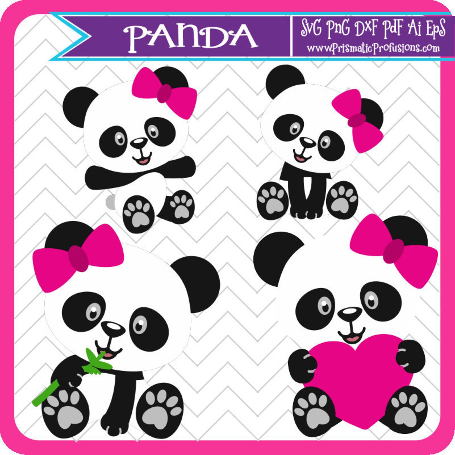 Panda Bear Panda Bear SVG Panda Bear Clipart Panda Bear Cut - Etsy