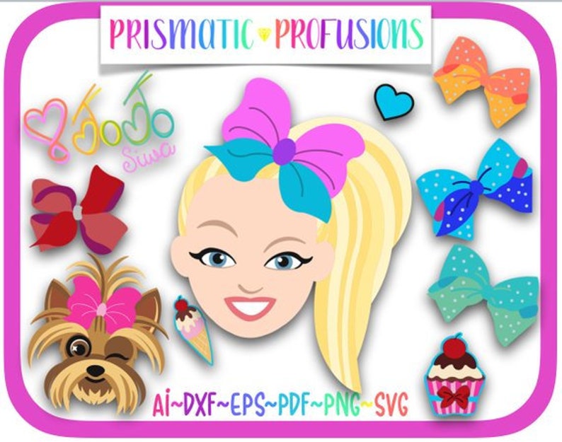 Jojo Siwa Jojo Siwa SVG Jojo Siwa Clipart Jojo Siwa Cut | Etsy