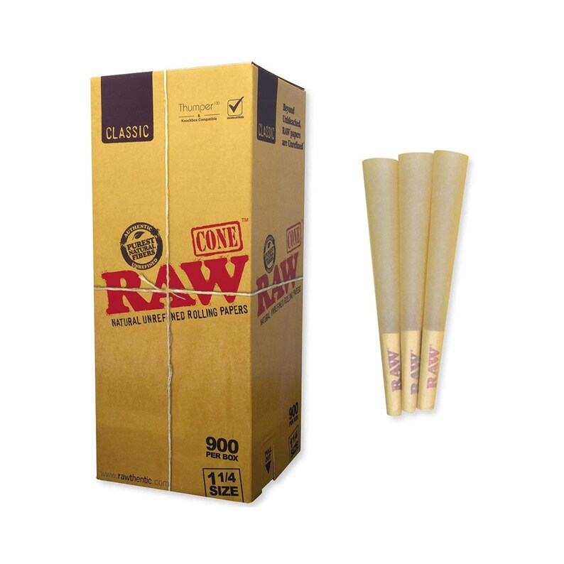Authentic RAW Bulk Cone Pack 900 1 1/4 Size L Prerolled Etsy