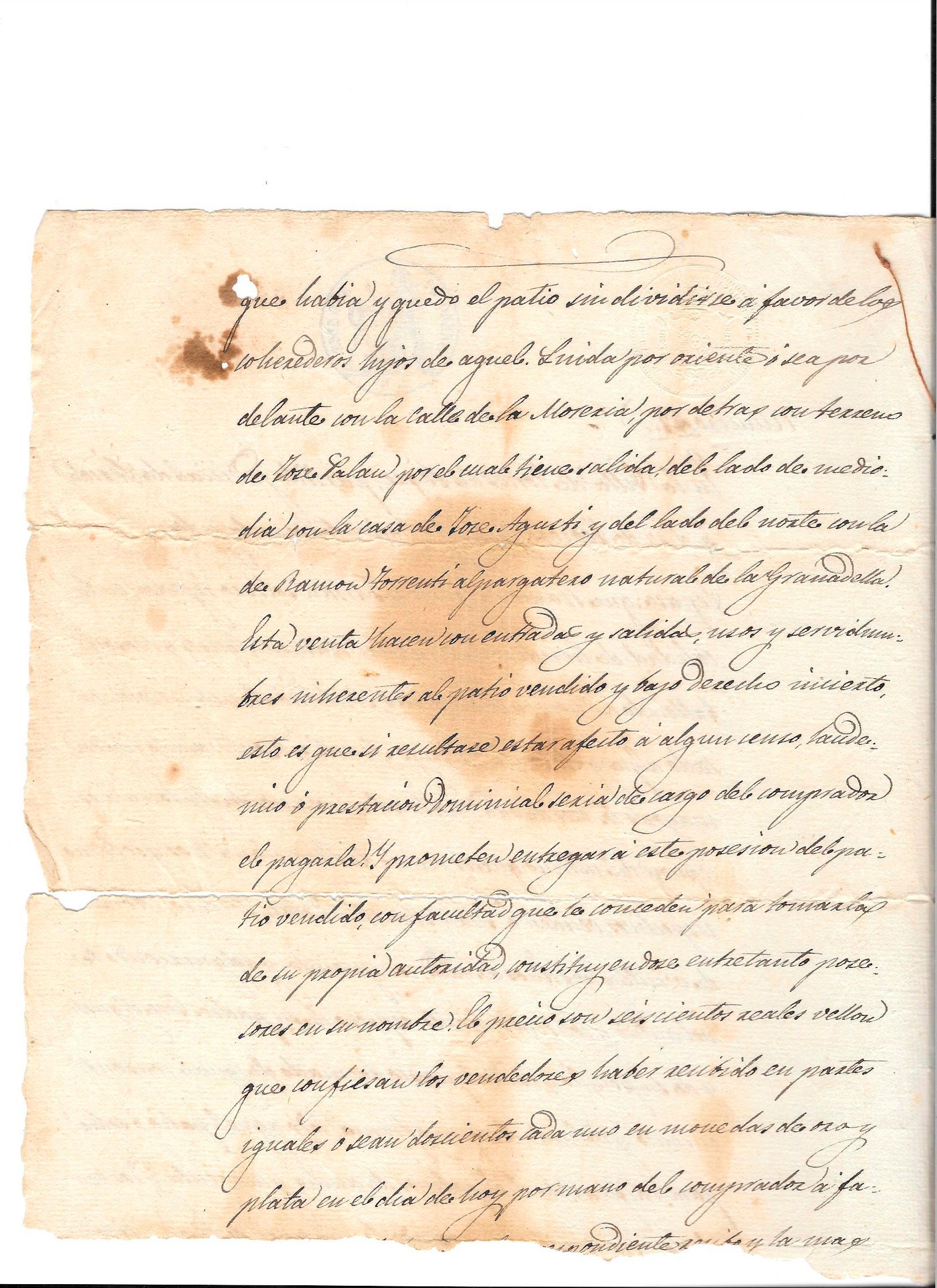 Originale atto notarile antico antico spagnolo testamento Etsy