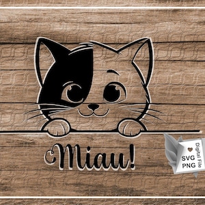 Cat Kitten Meow Kids Baby Cat File SVG PNG