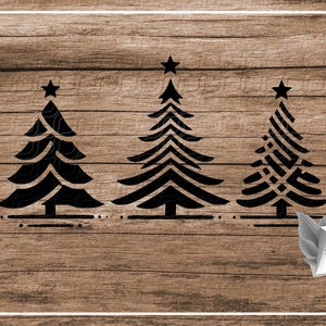 Christmas trees fir trees Christmas tree plotter file SVG PNG Nikolo