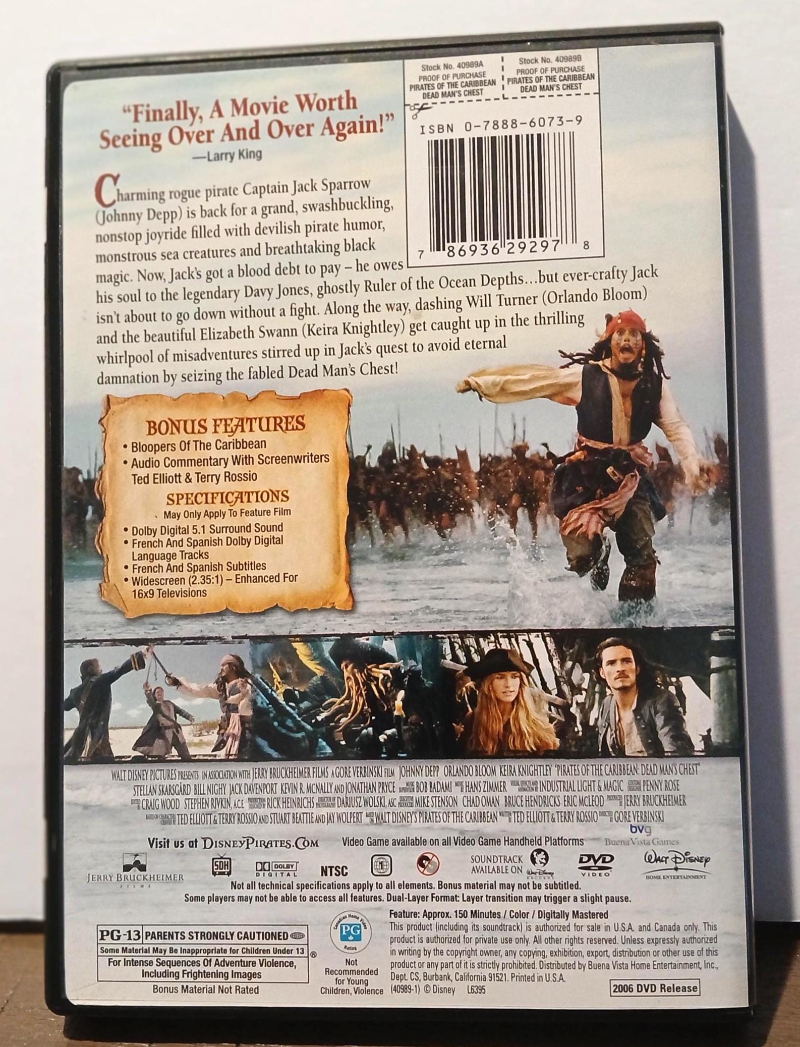 Dvd Pirates Of The Caribbean Dual Audio Walt Disney Picture