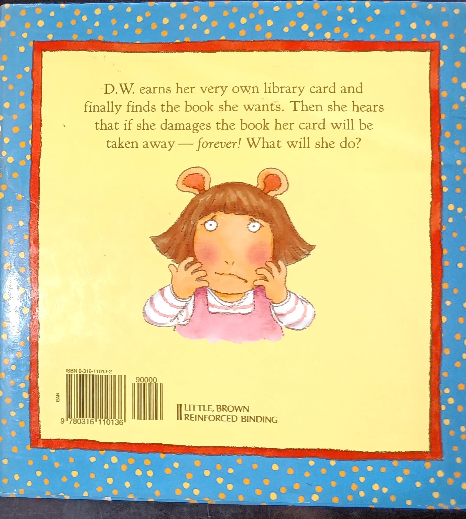 D W s Library Card 1st Edition By Marc Brown Hardback Etsy